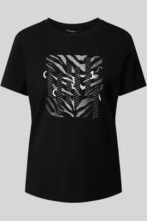 Comma, T-Shirt mit Motiv-Print in , Größe 36