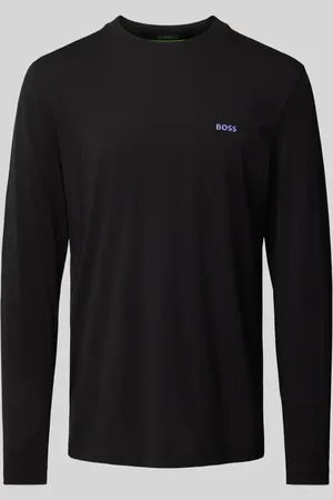 HUGO BOSS Longsleeve mit Label-Print in , Größe S