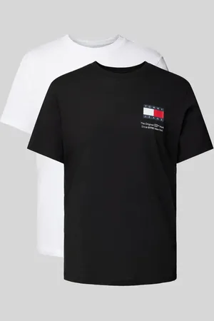 Tommy Hilfiger Slim Fit T-Shirt mit Logo-Stitching im 2er-Pack in , Größe XS