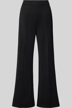 Calvin Klein Wide Leg Stoffhose mit fixierten Bügelfalten in , Größe 40