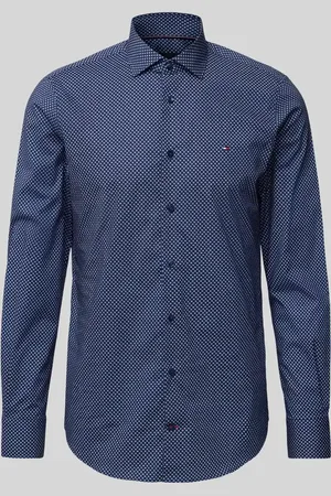 Tommy Hilfiger Slim Fit Business-Hemd mit Knopfleiste in , Größe 38