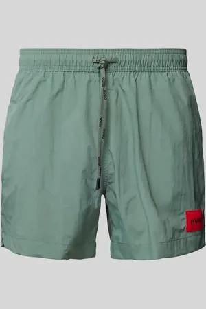 HUGO BOSS Regular Fit Badeshorts mit Label-Badge Modell 