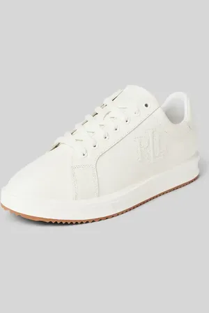 Ralph Lauren Ledersneaker mit Label-Stitching Modell 