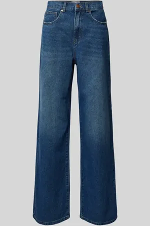 ONLY Wide Leg Jeans aus reiner Baumwolle mit Kontrastnähten Modell 