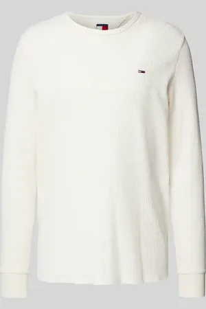 Tommy Hilfiger Slim Fit Longsleeve mit Label-Stitching in , Größe M