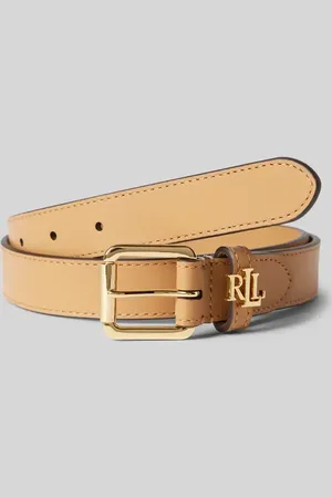 Ralph Lauren Schmaler Ledergürtel mit Logo-Schlaufe in , Größe XS