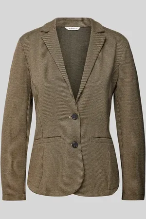 TOM TAILOR Taillierter Blazer in Jacquard-Qualität mit 2-Knopf-Verschluss in , Größe XS