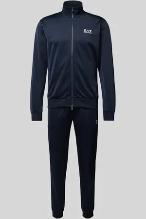 EA7 Regular Fit Trainingsanzug mit Label Print in , Größe S