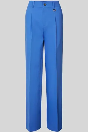 JOOP! Straight Leg Bundfaltenhose mit Label-Applikation Modell 