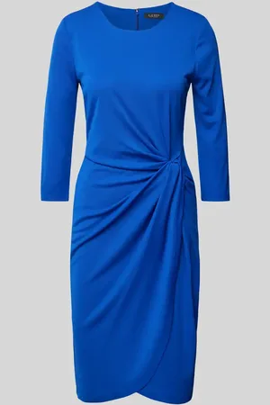 Ralph Lauren Knielanges Kleid mit Raffungen Modell 