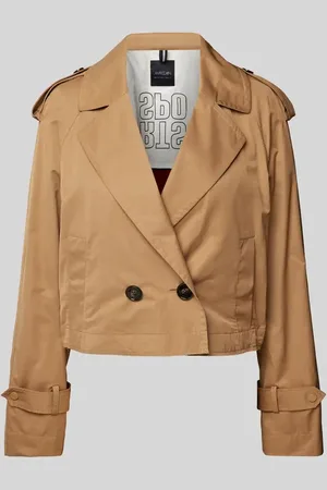Marc Cain Cropped Jacke mit Reverskragen in , Größe 40