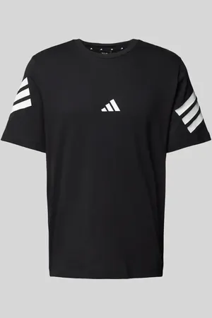 adidas T-Shirt mit Label-Print in , Größe S