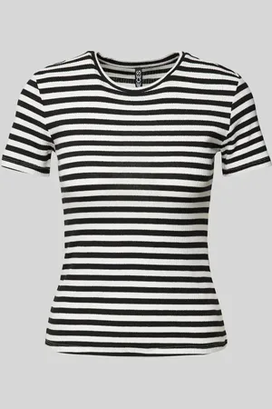 Pieces® T-Shirt in Ripp-Optik Modell 
