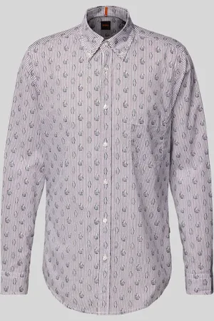 HUGO BOSS Regular Fit Freizeithemd mit Button-Down-Kragen Modell 