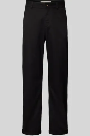 TOM TAILOR Loose Fit Stoffhose aus reiner Baumwolle mit schmalem Bein in , Größe M