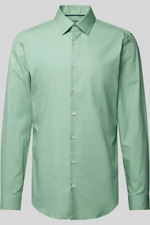 Jake*s Slim Fit Business-Hemd mit Knopfleiste in , Größe 37/38