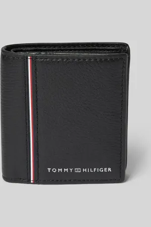 Tommy Hilfiger Lederportemonnaie mit Label-Print in , Größe 1