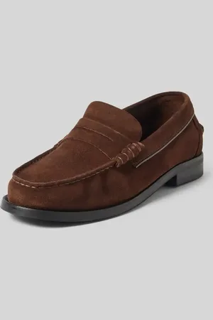 Tommy Hilfiger Lederloafers mit Blockabsatz in , Größe 44