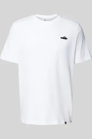 adidas T-Shirt mti Label-Stitching in , Größe L