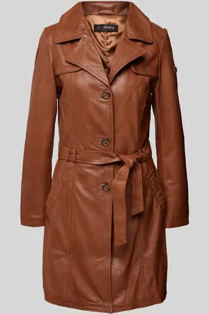 Cabrini Regular Fit Mantel aus reinem Lammnappa in , Größe 38