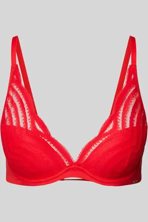HUGO BOSS Triangel-BH mit Spitzenbesatz Modell 