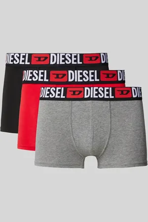 Diesel Trunks mit elastischem Logo-Bund im 3er-Pack in , Größe S
