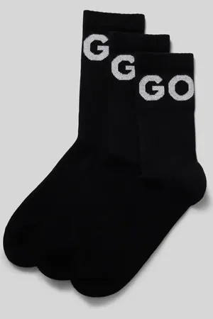 HUGO BOSS Socken mit Statement-Print im 3er-Pack in , Größe 39-42