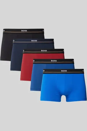 HUGO BOSS Trunks mit elastischem Label-Bund im 5er-Pack in , Größe S