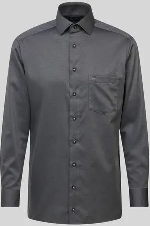 Olymp Regular Fit Business-Hemd mit Label-Stitching in , Größe 39