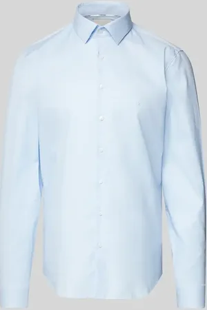 Calvin Klein Regular Fit Business-Hemd mit Label-Stitching Modell 
