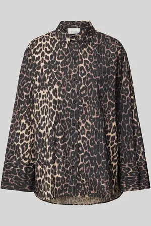 Neo Noir Relaxed Fit Bluse mit Hemdblusenkragen Modell 