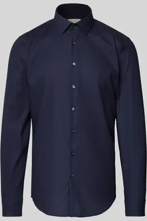 Calvin Klein Slim Fit Business-Hemd mit Knopfleiste Modell 
