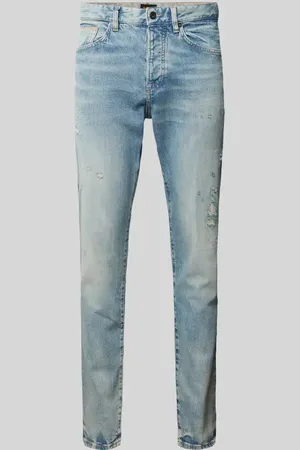 HUGO BOSS Slim Fit Jeans mit Label-Detail Modell 