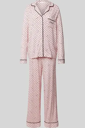 Guess Relaxed Fit Pyjama mit Resortkragen Modell 