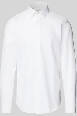 Calvin Klein Slim Fit Business-Hemd mit Knopfleiste Modell 