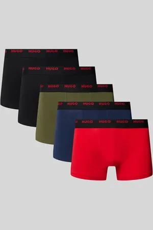 HUGO BOSS Trunks mit elastischem Label-Bund im 5er-Pack in , Größe S