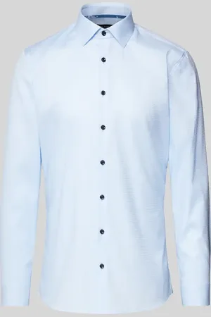 Olymp Super Slim Fit Business-Hemd mit Strukturmuster Modell 