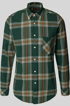 HUGO BOSS Regular Fit Freizeithemd mit Button-Down-Kragen Modell 