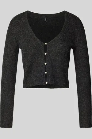 ONLY Cropped Strickjacke mit Perlenknöpfen Modell 
