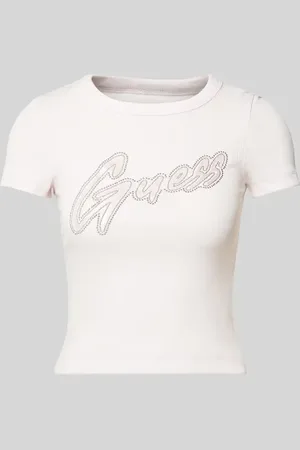 Guess T-Shirt mit Label-Print in , Größe XS