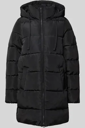 TOM TAILOR Comfort Fit Steppmantel mit Kapuze und Stehkragen in , Größe XS