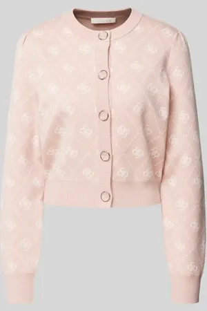 Guess Strickjacke mit gerippten Abschlüssen Modell 