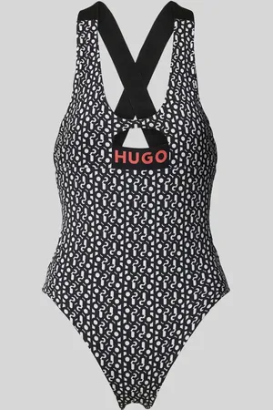 HUGO BOSS Badeanzug mit Label-Print in , Größe XS