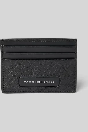Tommy Hilfiger Lederkartenetui mit Label-Print in , Größe 1