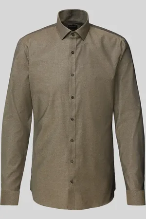 Olymp Super Slim Fit Business-Hemd mit Knopfleiste in , Größe 37