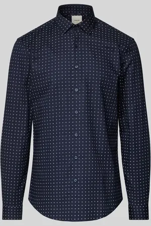 Calvin Klein Slim Fit Business-Hemd mit Label-Stitching in , Größe 38