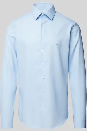 Calvin Klein Slim Fit Business-Hemd mit Knopfleiste Modell 