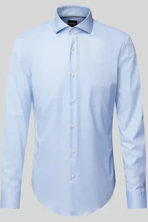 HUGO BOSS Slim Fit Business-Hemd mit Haifischkragen in , Größe 45