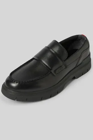 HUGO BOSS Lederloafers mit Label-Detail Modell 