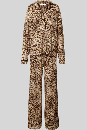 Guess Relaxed Fit Pyjama mit Resortkragen Modell 